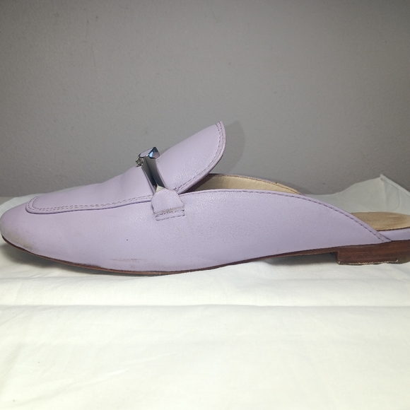 KATE SPADE NY LANA MULES LILAC LEATHER SZ 7.5 - Picture 2 of 16